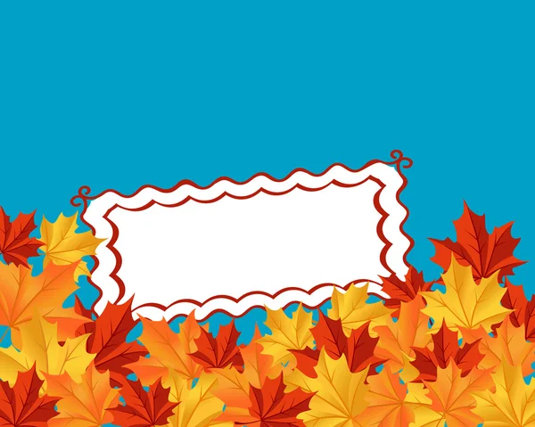 Feuilles d'automne fond — Image vectorielle