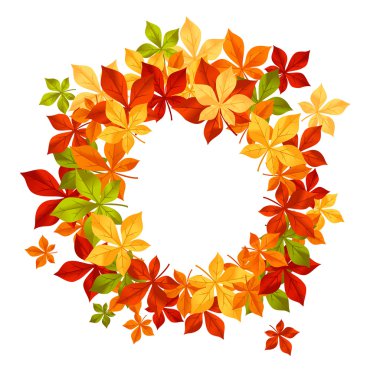 Autumn leaves background clipart