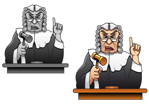 Juiz com martelo — Vetor de Stock