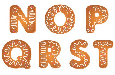 Gingerbread letters