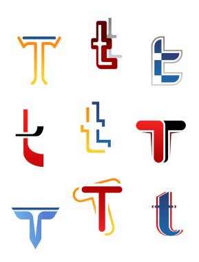 Alphabet letter T clipart