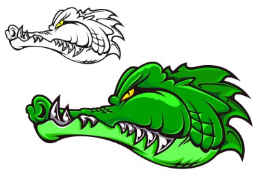 Cartoon crocodile clipart