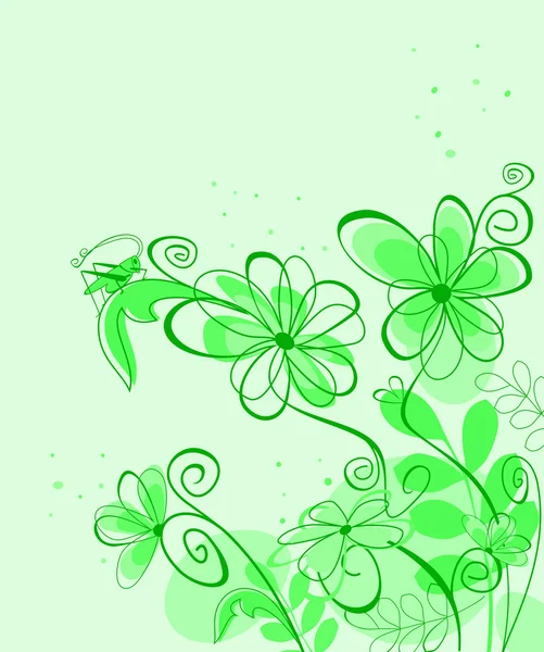 Abstract spring flower background — Stock Vector