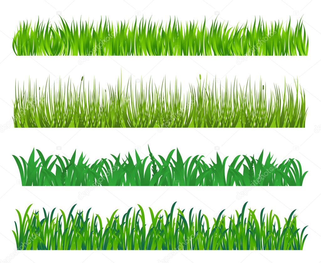 Green grass elements