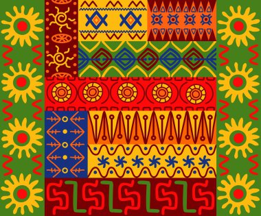 Ethnic patterns and ornaments clipart