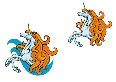 Power unicorn clipart