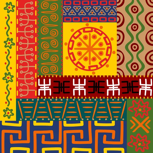 Ethnische Muster und Ornamente — Stockvektor