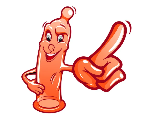 만화 콘돔 — 스톡 벡터