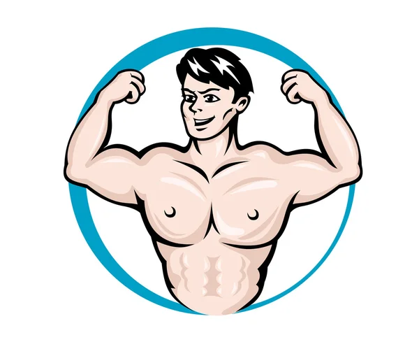 Bodybuilder άνθρωπος — Διανυσματικό Αρχείο