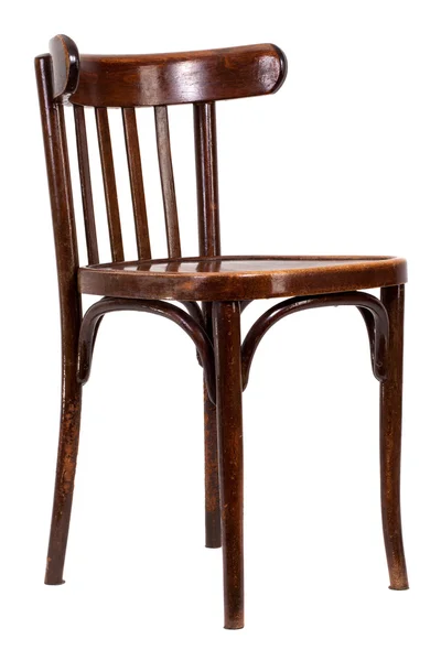 Krzesło gięte drewno — Zdjęcie stockowe