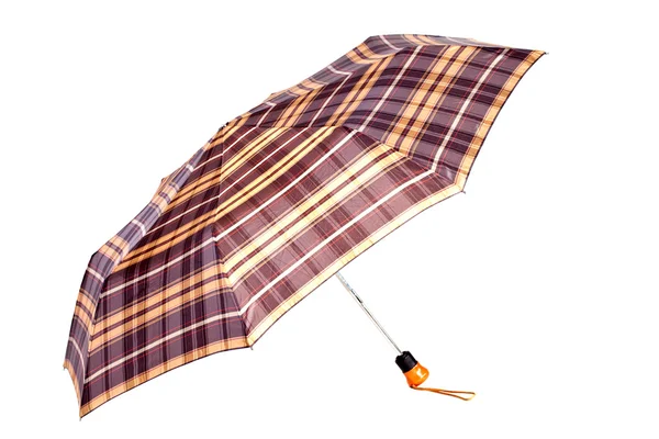 Guarda-chuva mulher verificado — Fotografia de Stock