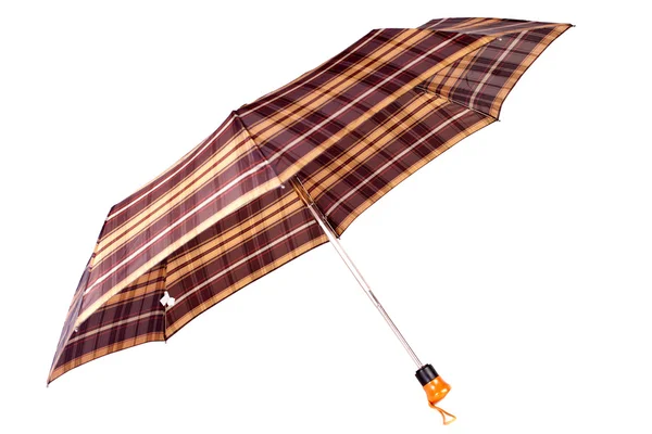 Guarda-chuva mulher verificado — Fotografia de Stock