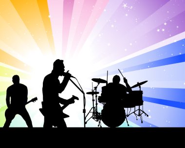 Rock group clipart