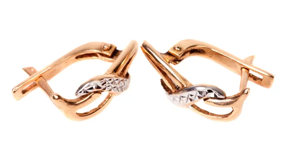 Gouden juwelen earring — Stockfoto