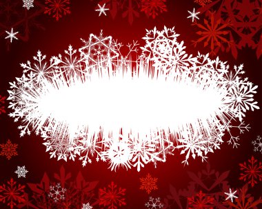 winter frame background clipart