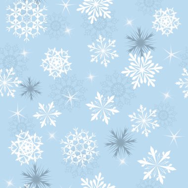 seamless snowflakes background clipart