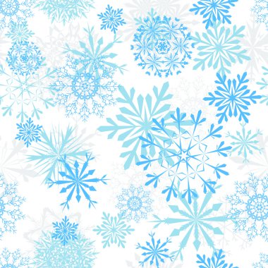 seamless snowflakes background clipart