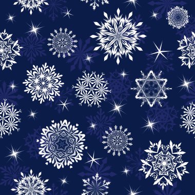 seamless snowflakes background clipart