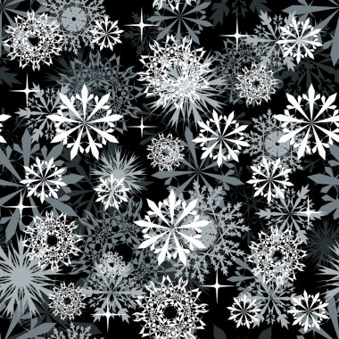 seamless snowflakes background clipart