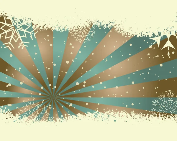 Carte rétro vecteur Noël (Nouvel An) — Image vectorielle
