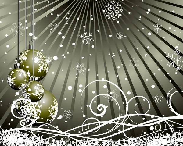クリスマス (新年) カード — ストックベクタ
