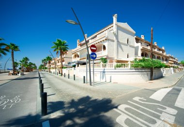 View of Costa Blanca street clipart