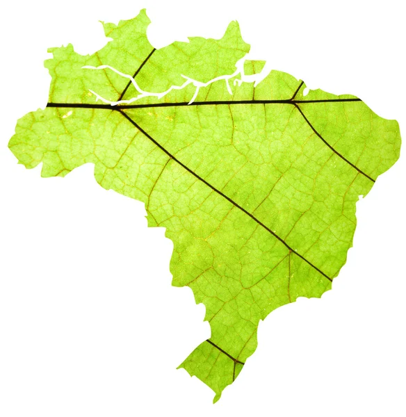 Karta över Brasilien — Stockfoto