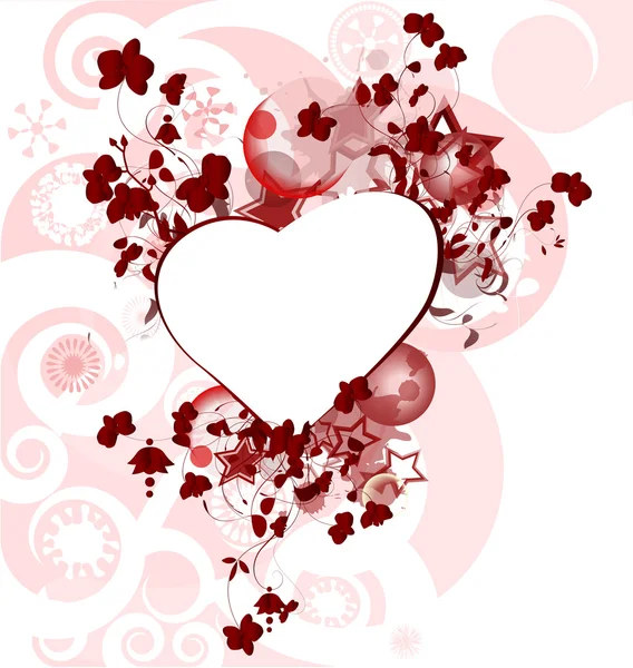 Linterna de amor con los corazones — Archivo Imágenes Vectoriales