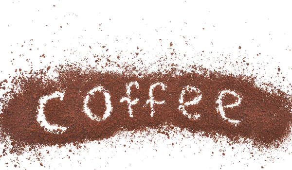 Segno di caffè macinato — Foto Stock