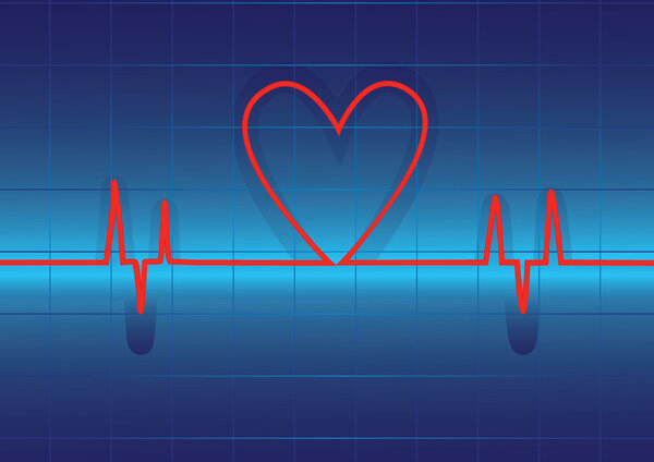 Любовники кардиограммы сердца
