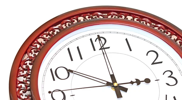 Starožitný hodinový ciferník při pohledu na bílé — Stock fotografie