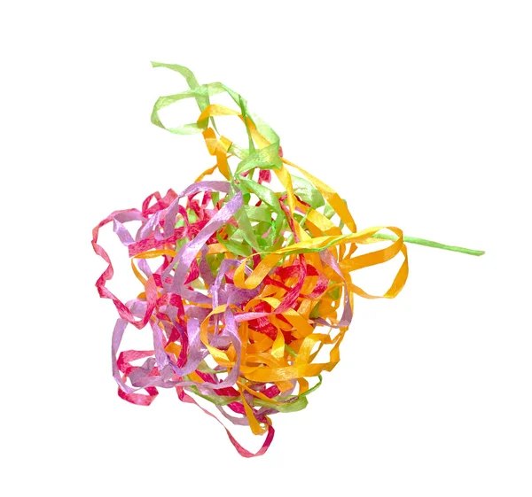 Colorful ropes on white background — Stock Photo, Image