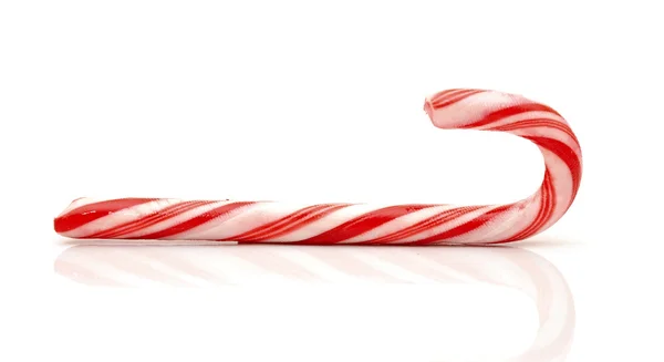 Kerst suikerriet geïsoleerd op wit — Stockfoto