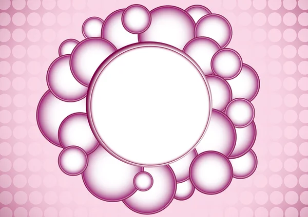 Абстрактный векторный фон с пузырями — стоковый вектор