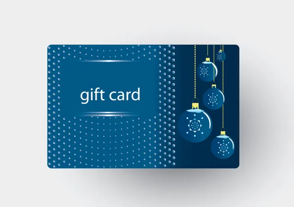 Χριστούγεννα δώρο κάρτα — Διανυσματικό Αρχείο