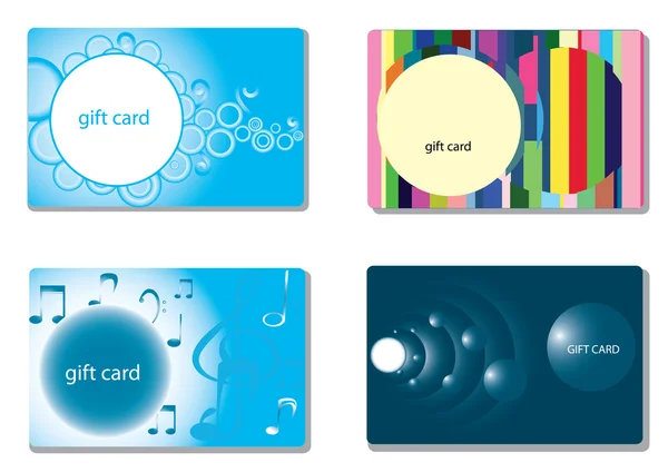 Σύνολο σύγχρονων προτύπων καρτών δώρων — Διανυσματικό Αρχείο