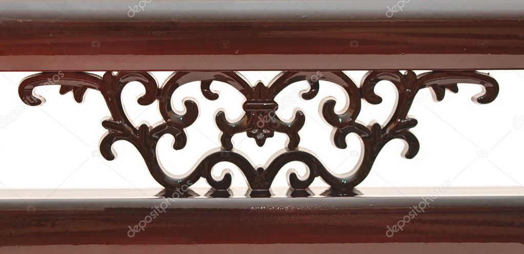 Carved wooden detail