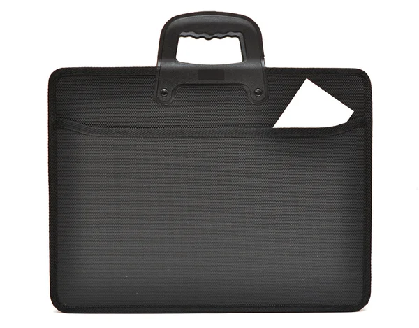 Black business briefcase — Stock Photo, Image
