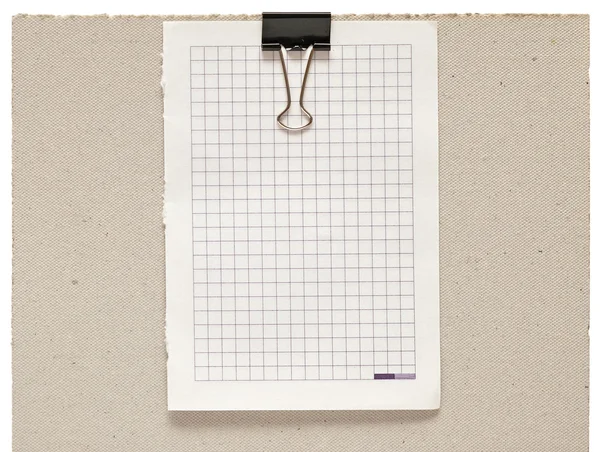 Siyah küçük ve boş bir not defteri kağıt — Stok fotoğraf