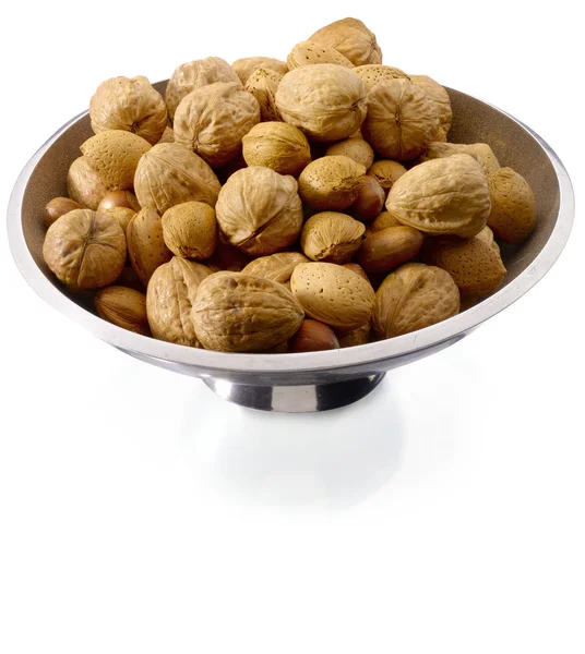 Směs ořechů v misce — Stock fotografie