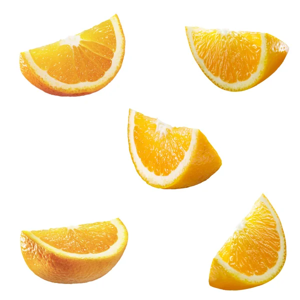 5 hoge res oranje partities — Stockfoto