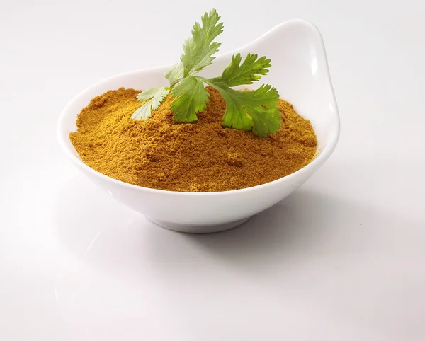 Ciotola con curry — Foto Stock
