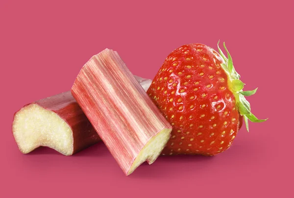 草莓大黄 — 图库照片