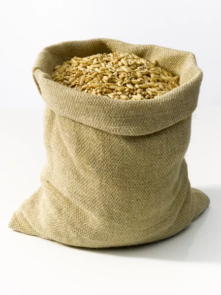 Мешок с пшеницей — стоковое фото