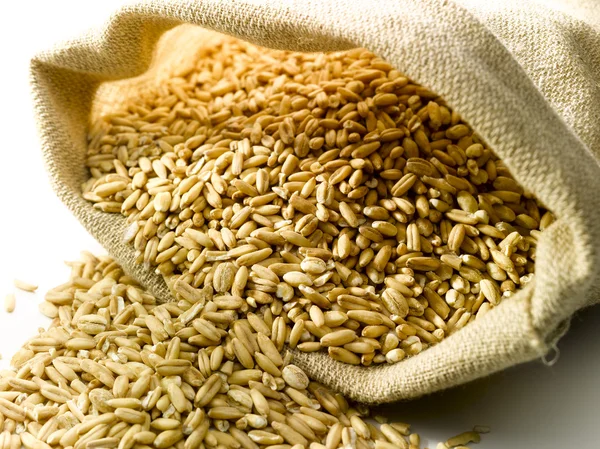 Pytlovina pytel pšenice — Stock fotografie