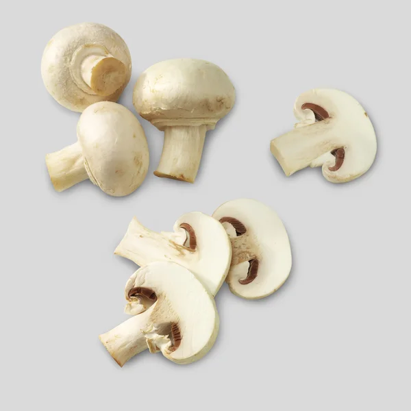 Fatias de cogumelos Campignon Fotografias De Stock Royalty-Free