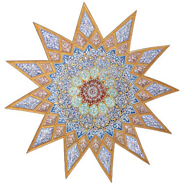 Painted star motif clipart