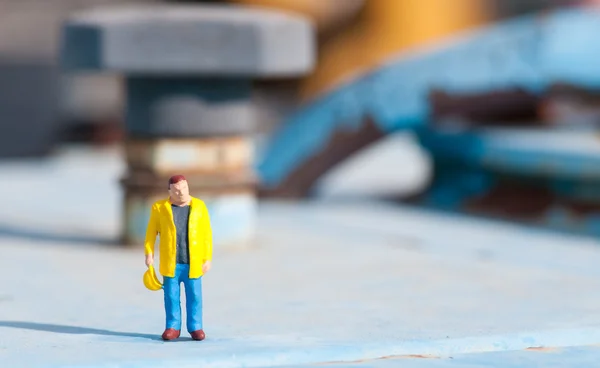 Figurine of construction worker — Stock Photo, Image