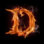 Gothic fire font - letter D Stock Photo by ©silverkblack 1434775