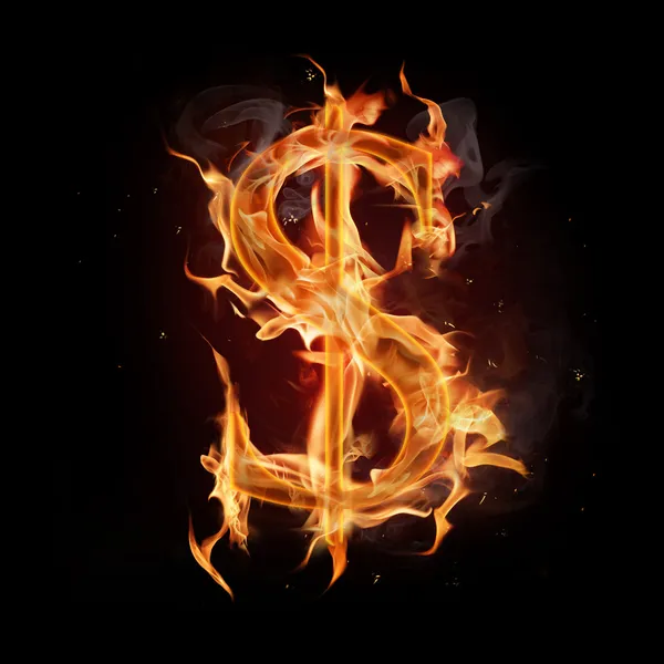 stock image Fire alphabet